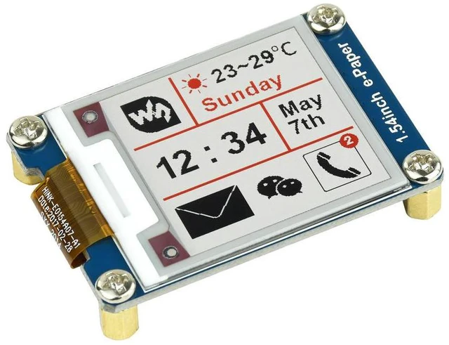 Alt view image 3 of 3 - CCZYF-:200x200, 1.54inch E-Ink display module, three-color