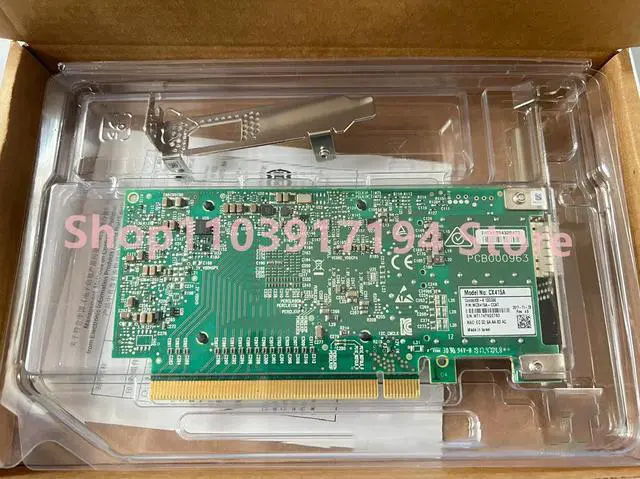 Alt view image 2 of 2 - Ethernet 100G fiber optic network card MCX415A-CCAT single-port ConnectX-4 CX415A