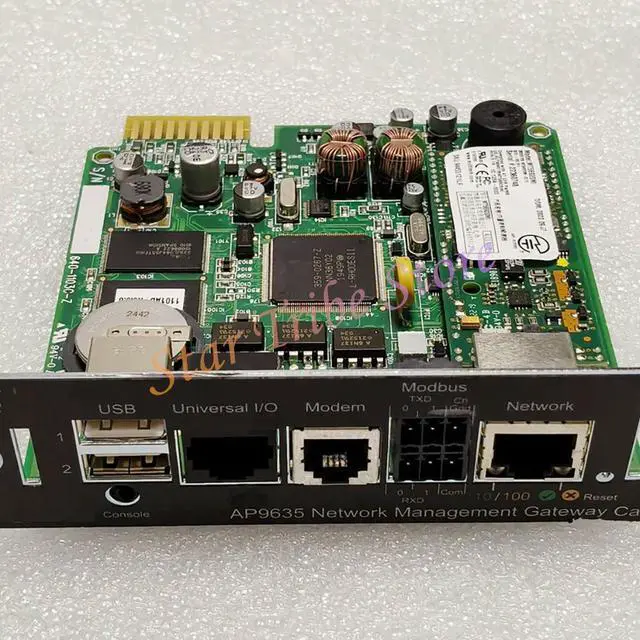 Alt view image 2 of 3 - For APC AP9635 UPS Network Management Card Supports Interfaces Such As Modbus USB Universal I/O Modem Network