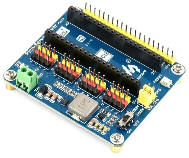 Main image of Servo Driver Module for Raspberry Pi Pico, 16-ch Outputs, 16-bit Resolution
