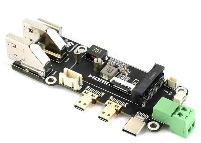 Main image of PCIe To M.2 Multifunctional Adapter,Compatible with Raspberry Pi 5,Two Power Supply Methods, Supports Dual 4K Outputs