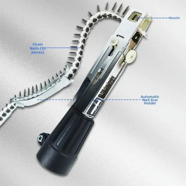 Main image of Stainless Steel Automatic Chain Nail Screw Driver Adapter for Electric Drill Suitable for Cabinet Installation and Framing Jobs