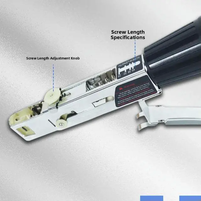 Alt view image 2 of 3 - Stainless Steel Automatic Chain Nail Screw Driver Adapter for Electric Drill Suitable for Cabinet Installation and Framing Jobs