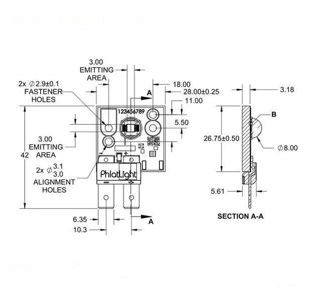 Alt view image 2 of 3 - CST90 White Light 55w Stage Projection Light Source High Power Spotlight LED Beads