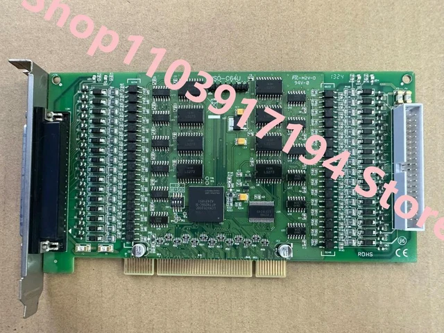 Alt view image 2 of 2 - PISO-C64U Data acquisition board 64-way isolated open collector output card