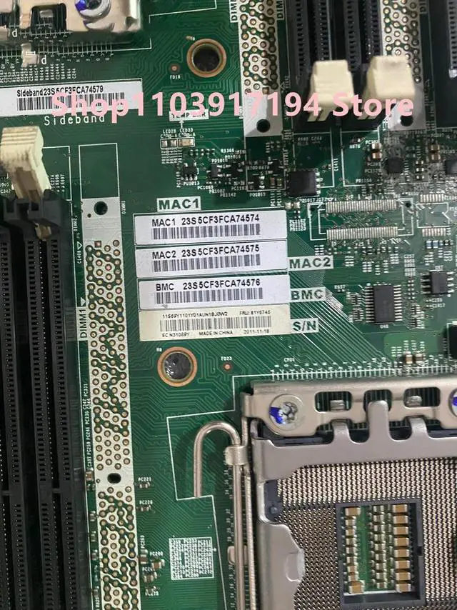 Main image of X3620M3 X3630M3 Server motherboard 81Y6746 69Y1101