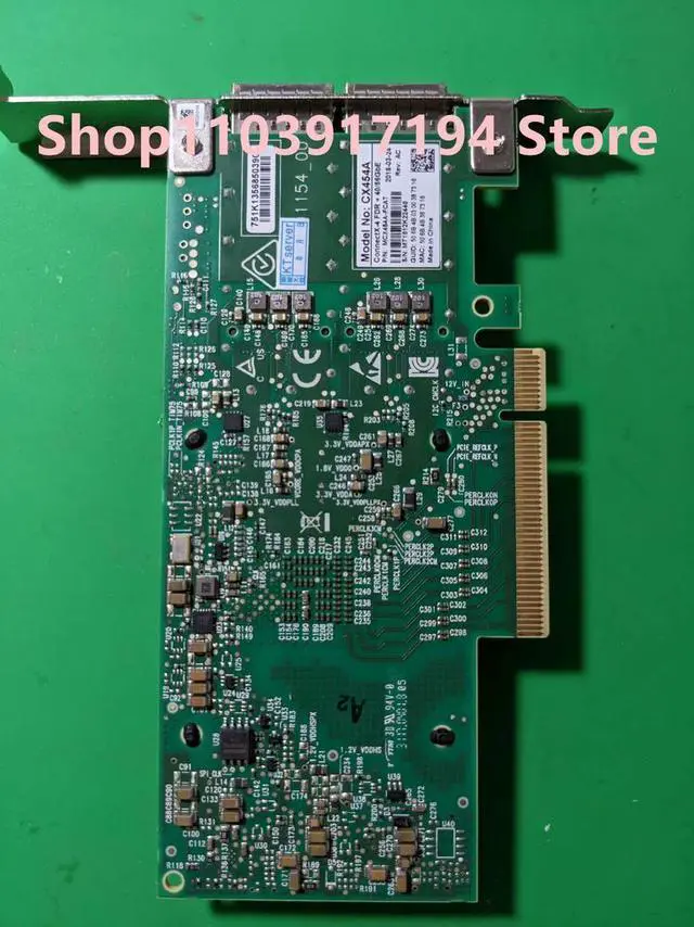 Alt view image 2 of 2 - Infiniband RDMA Network card CX454A 56GbE MCX454A-FACT