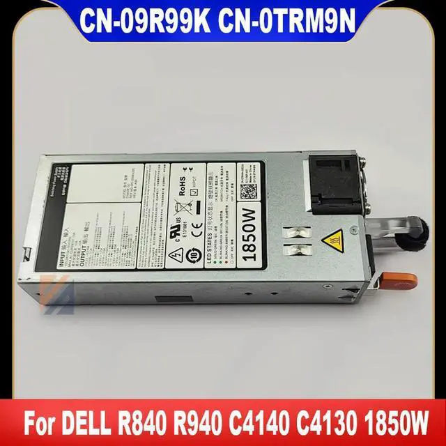 Main image of 09R99K 0TRM9N For PowerEdge R840 R940 C4130 C4140 1850W Switching Power Supply D1850E-S0 9R99K TRM9N