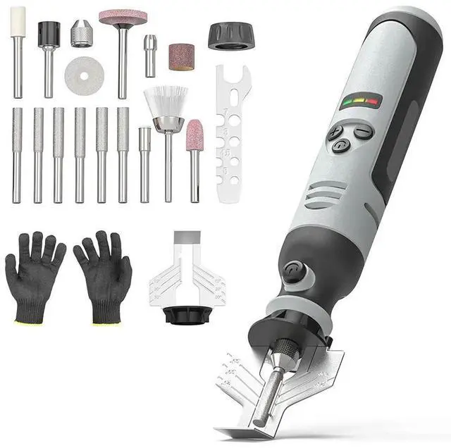 Alt view image 2 of 6 - Cordless Chainsaw Sharpener Electric Handheld High Speed Diamond Sharpening Bits Power Tool Sets Taladros Accessories Taladro