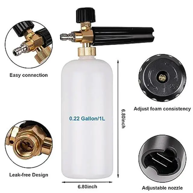 Alt view image 2 of 6 - Pressure Washer with Foam Pot and 5 Nozzle Tips Supporting Variable PSI Output for Task-Specific Cleaning Requirements