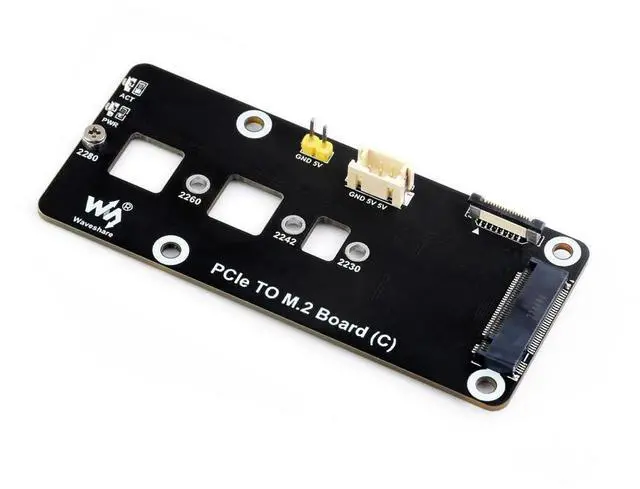 Main image of PCIe To M.2 Adapter Board (C) for Raspberry Pi 5, Supports NVMe Protocol M.2 Solid State Drive, High-speed Reading/Writing