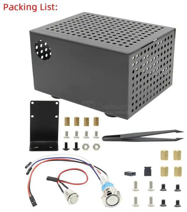 Alt view image 3 of 3 - Jetson Nano l Case / Enclosure with Power & Reset Control Switch for Jetson Nano Developer Kit A02 / B01 / 2GB