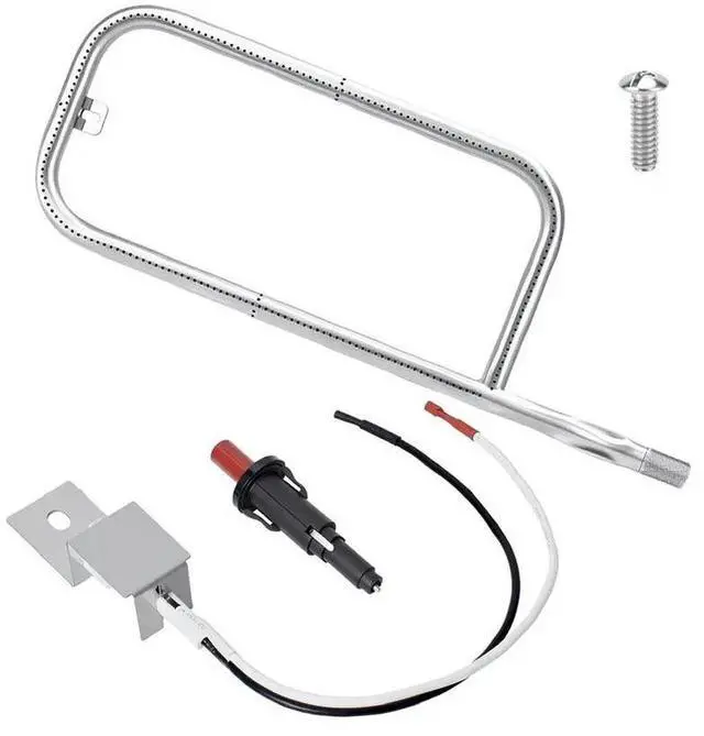 Main image of Stainless Steel Burner Tube 60041 Paired with Fully Wired Spark Igniter 80462 for Weber Gas Grill Replacement Applications