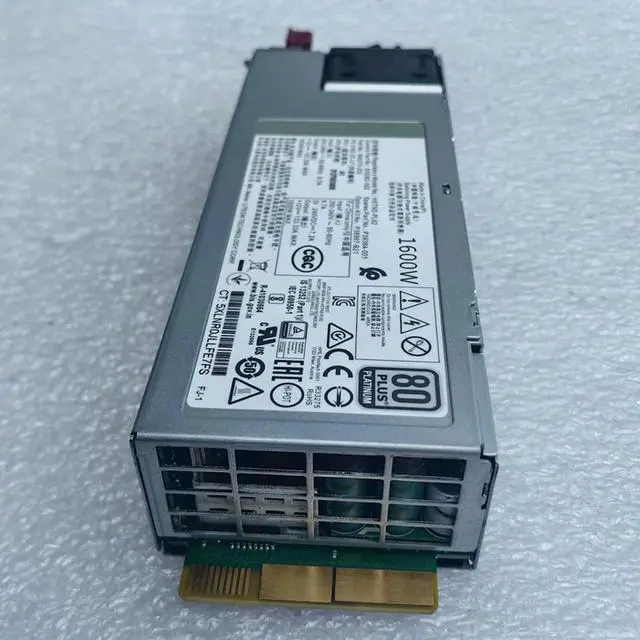 Alt view image 3 of 3 - For DL360 G10 DL380 G10 1600W Power Supply P38997-B21 P39384-001 830262-002 830270-202