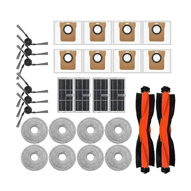 Alt view image 3 of 6 - Complete Replacement Kit For For Mijia M40D110CN: Brushes, Filters & Mops Robot Vacuum Mop Robotic Vacuum Cleaner Accesso