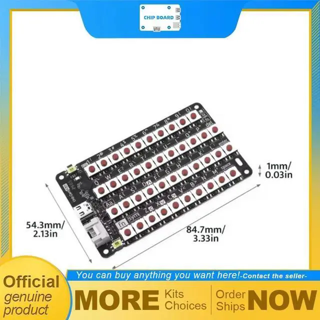 Main image of Stack CardKB2 Mini Keyboard, ESP32-C61 6 BLE, 42 Keys RGB USB-C Input Controller