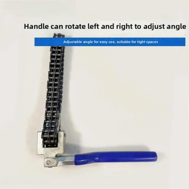 Main image of Chain Filter Wrench with Adjustable Angle Handle and Double Hook Spring Lock for Secure and Efficient Oil Grid Disassembly