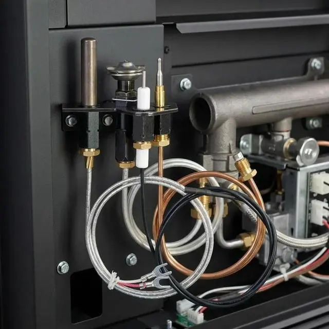 Alt view image 2 of 3 - Ignition Assembly Replacement for Gas Fireplace Units with Compatibility to 69L17J4117 904405 108084-02 691170