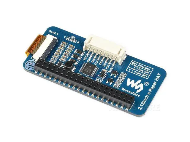 Alt view image 2 of 3 - 2.13inch E-Paper HAT (B), 250x122, Red/Black/White, SPI Interface