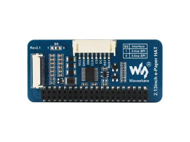 Alt view image 3 of 3 - 2.13inch E-Paper HAT (G), 250x122, Red/Yellow/Black/White, SPI Interface