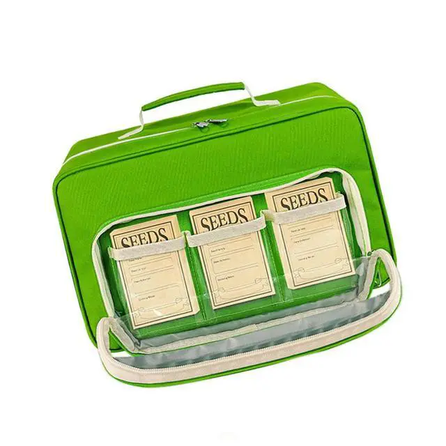 Alt view image 3 of 6 - Grain Organizer Box Ensures Safe Handling of 120 Grain Envelopes with Double Zippers Sturdy Handle and Adjustable Strap