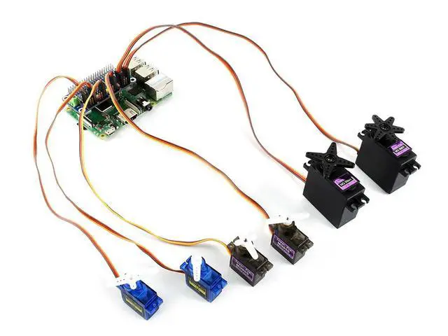 Alt view image 3 of 3 - Servo Driver HAT for Raspberry Pi 16-Channel 12-bit I2C Expand Module PCB Board with Jumper Wires for DIY Projects