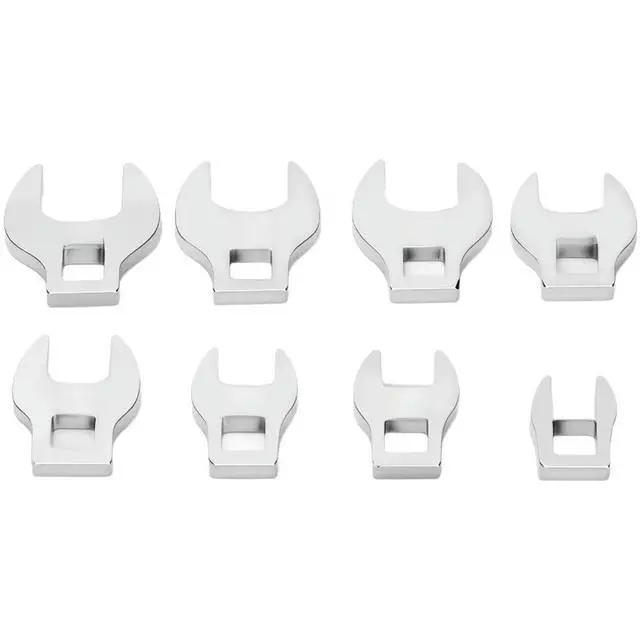 Alt view image 2 of 3 - 1set 3/8 Inch Ratchet Wrench Set 11 Piece L Shape Swivel Head Tool Kit High Carbon Claw Interchangeable Head Adjustable Wrench