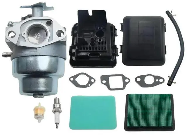 Alt view image 2 of 3 - Carburetor Tune Up Kit for Honda GCV135 GCV190 Engines Includes Air Filter Pre Filter Fuel Filter Spark Tampon Set
