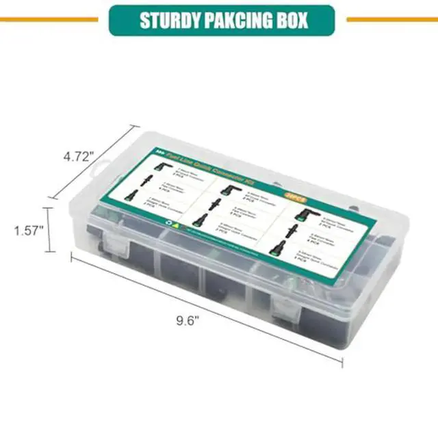 Alt view image 3 of 3 - Fuel Line Repair Kit 30PCS with SAE 7.89mm 9.49mm 9.89mm Quick Connect Fittings for 8mm Inner Diameter Nylon Hose