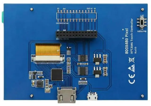 Main image of 5 inch IPS LCD Display with Capacitive Touch 800x480 Resolution for Raspberry Pi For 3B and Models Direct Hardware Connection