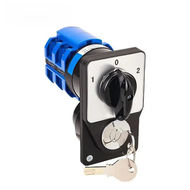 Alt view image 3 of 6 - Rotary Changeover Switch SZW26 63/D202.2YS 3 Position 2 Section Electronic Lock AC440V 63A Short Circuit Capacity