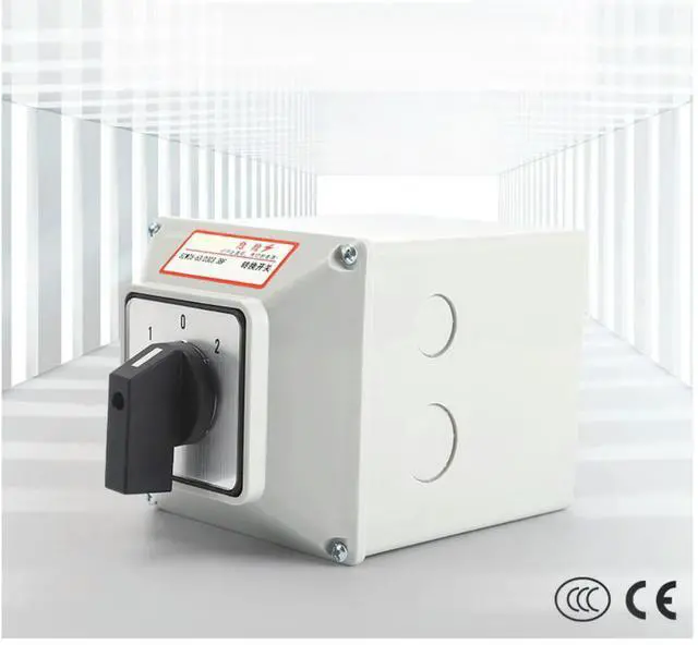 Alt view image 3 of 6 - SZW26 63D303.3BF 3 Position Transfer Switch 63A with Sealed Enclosure Rated IP65 for Industrial Power Management