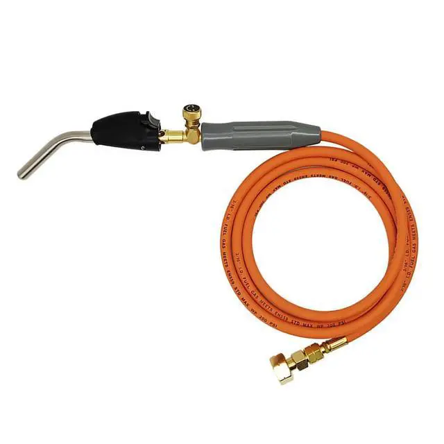 Alt view image 2 of 3 - Copper Gas Welding Torch with 2m Hose for Sheet l Repair High Temperature Heating Charcoal Lighting and Cooking