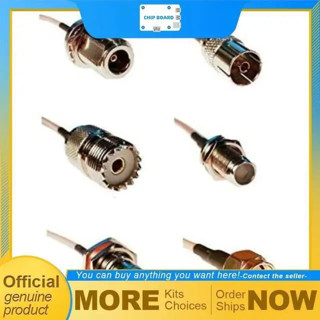Main image of RTL-SDR Blog SMA Male to SMA M BNC F Type N F Type F F UHF F PAL F RG316 20cm Pigtail Adapters