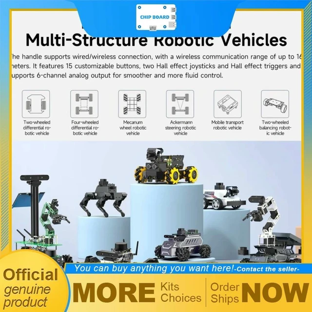 Main image of Yahboom tri-mode controller with joystick and mecha-style buttons for Switch/PC/Android/iOS/robot systems