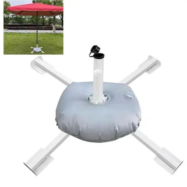 Alt view image 3 of 6 - Adjustable l Parasol Stand with Water Bag Foldable for Easy Transport Stable Base for Various Outdoor Applications