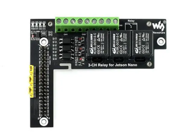 Alt view image 3 of 3 - 3-Ch Relay Expansion Board Designed For Jetson Nano, Optocoupler Isolation