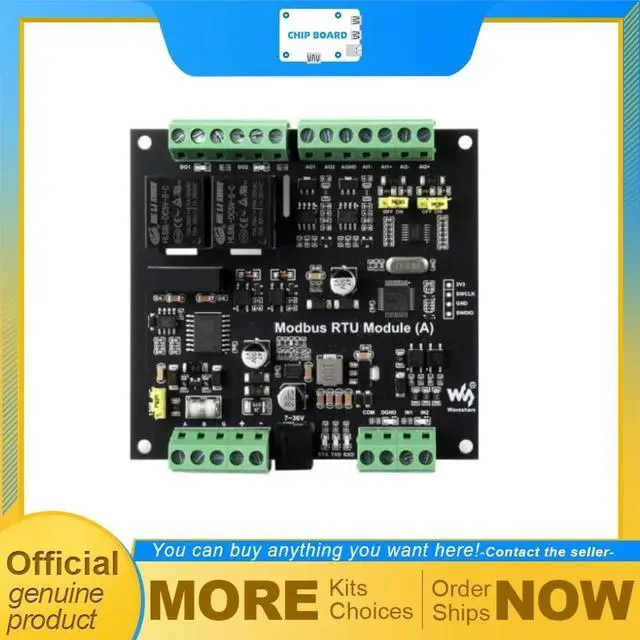 Main image of Modbus RTU industrial I/O module, isolated signal acquisition board, 736V wide input