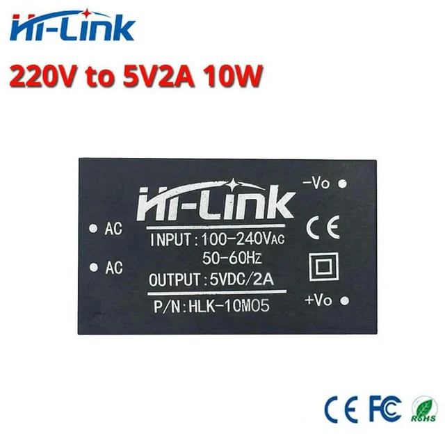 Main image of HLK-10M05 AC-DC 220V to 5V/10W isolated ligent household switch step down mini power supply module for device