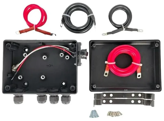 Alt view image 3 of 3 - Pre-Wired Winch Solenoid Control Box for 6000-20000 lbs UTV Truck and Trailer 12V 24V M6 Bolt Relay Compatible