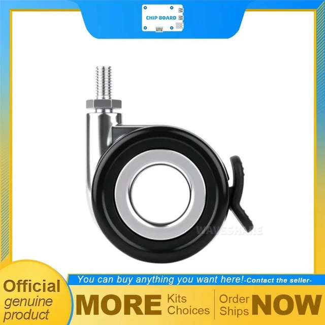 Main image of HomeRack 60mm Swivel Caster Set with Brake, M8 Mounting Wheels, 4PCS Heavy Duty Rollers