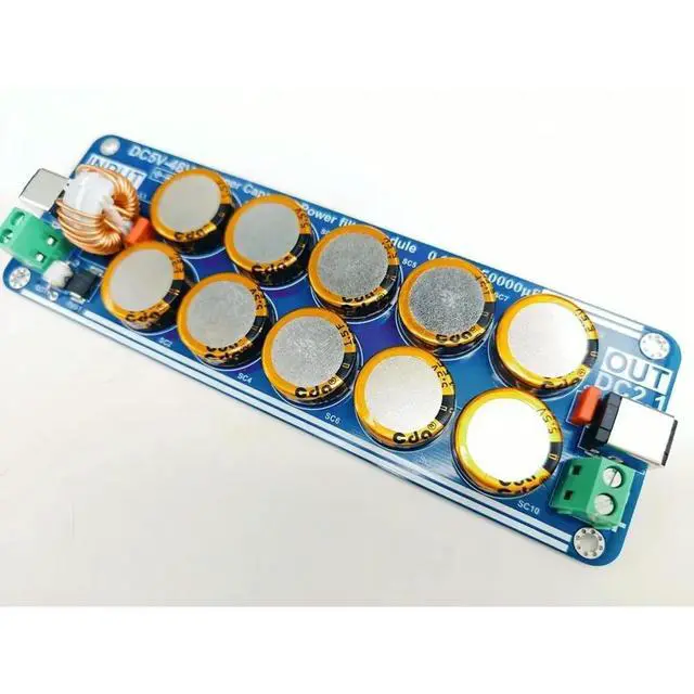 Alt view image 3 of 3 - Audio Systems Supercapacitor Module Power Filter As Shown In The Figure Wide Voltage 5V-48V 150000uF Total Capacitance