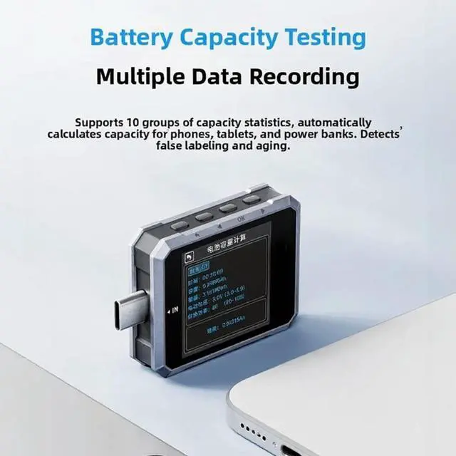 Alt view image 3 of 6 - 240W USB C Power Analyzer Tester with PC HID Connection for Data Logging Real Time Graphs and ExReports