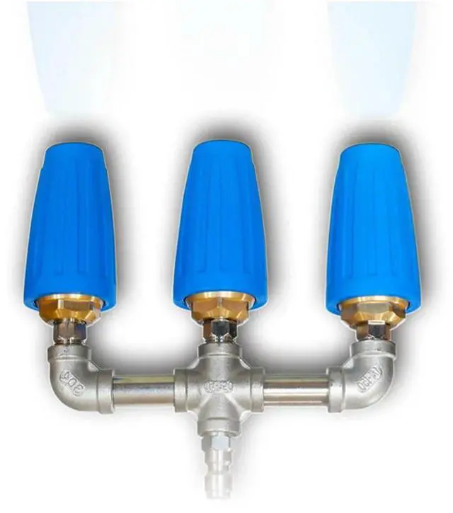 Main image of Turbo Nozzle for Pressure Washer 360 Degree Spin 3 in 1 Pattern 4000 PSI 14mm Quick Connect 2.0 Orifice Blue Unit