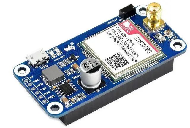 Main image of SIM7070G NB-IoT / Cat-M / GPRS / GNSS HAT for Raspberry Pi, global band support