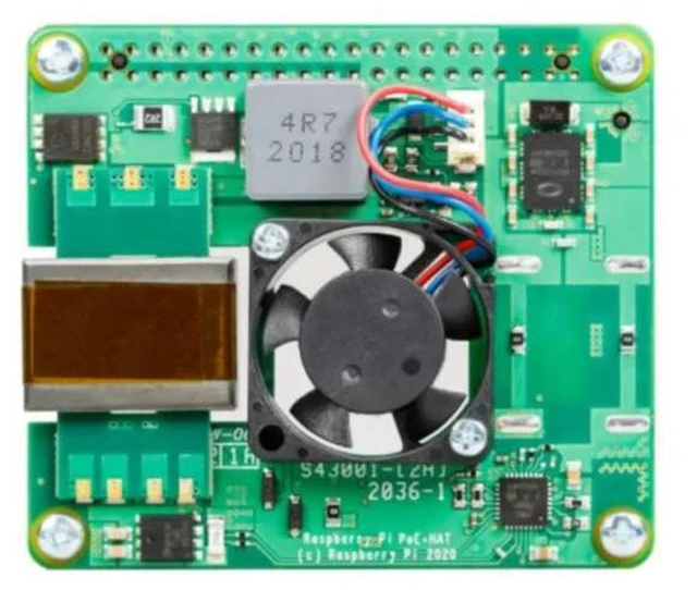 Alt view image 3 of 3 - Raspberry Pi PoE+ HAT for Raspberry Pi 4B3B+