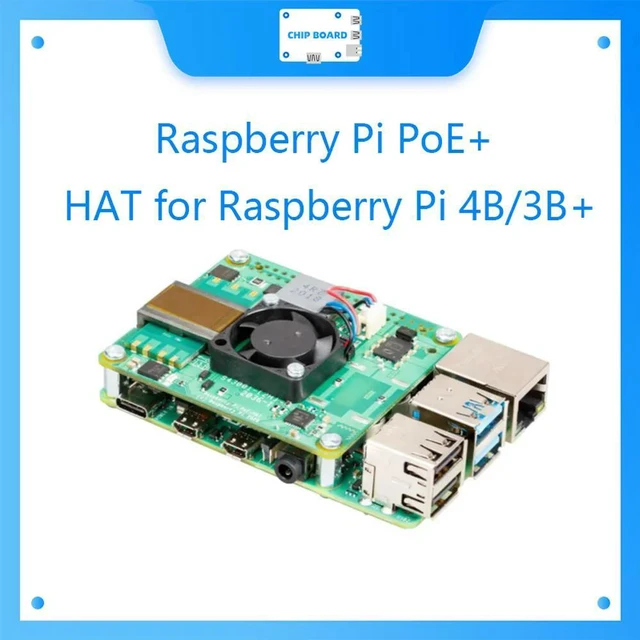 Main image of Raspberry Pi PoE+ HAT for Raspberry Pi 4B3B+