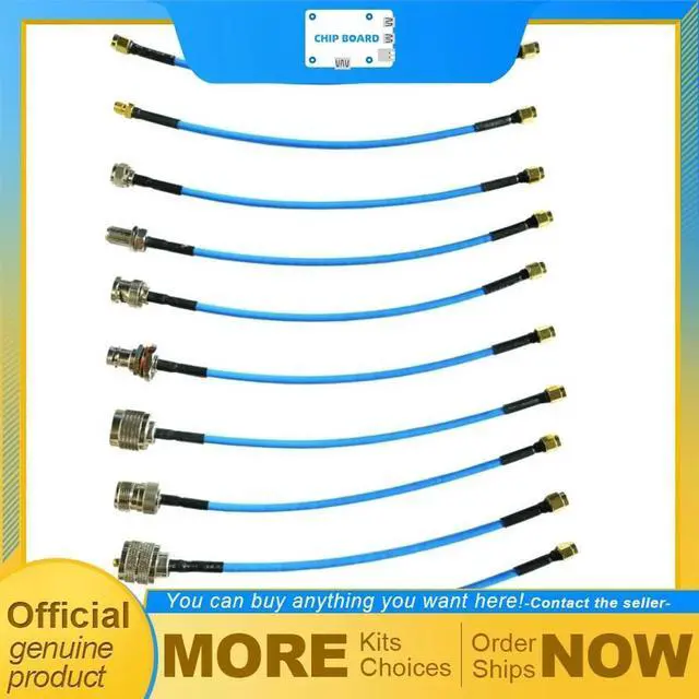 Main image of RTL-SDR Blog SMA Male to SMA BNC Type N Type F UHF M+F RG402 20cm 10pc Pigtail Adapters Kit
