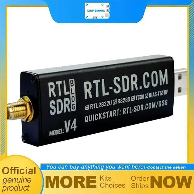 Alt view image 2 of 3 - RTL-SDR Blog RTL SDR V4 R828D RTL2832U 1PPM TCXO SMA Software Defined Radio Dongle Only