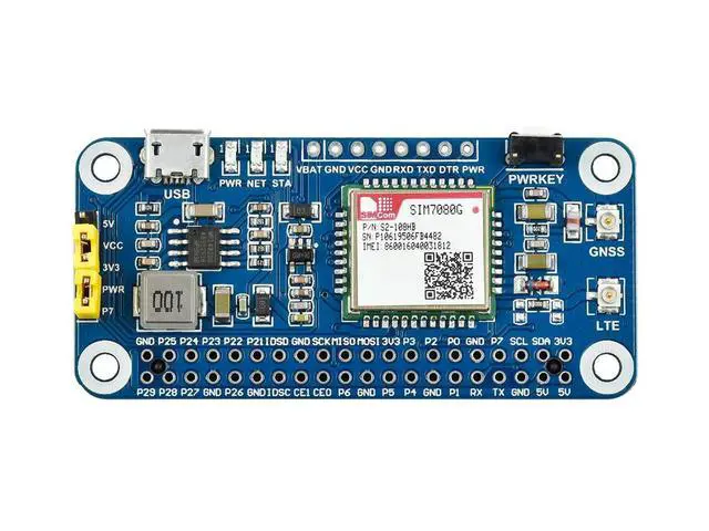 Alt view image 3 of 3 - NB-IoT / Cat-M(eMTC) / GNSS HAT for Raspberry Pi, Globally Applicable